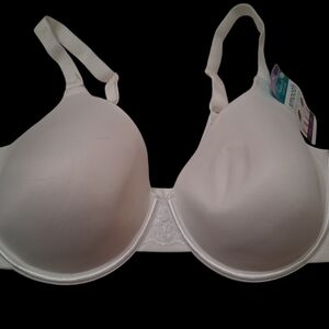Vanity Fair 76528 White Smoothing Bra Underwire Full Coverage 38DD
